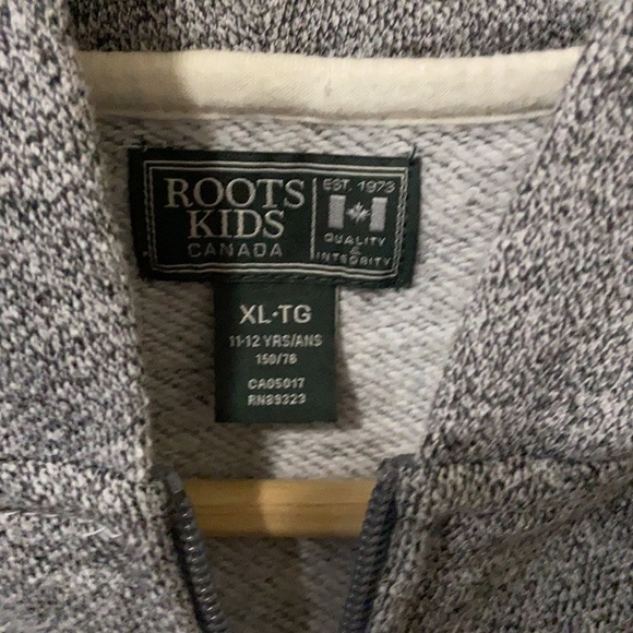 Roots Grey & White Zip Up Hoodie - Picture 7 of 7